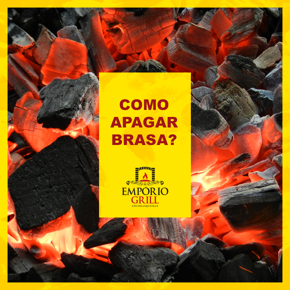 Como apagar as brasas da churrasqueira